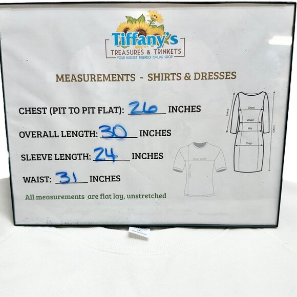 Old Navy Maternity Sweatshirt Womens XXL Long-Sleeve Human Kind Graphic Cream - Picture 10 of 10